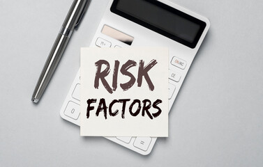 Business risk factors, inscription, concept
