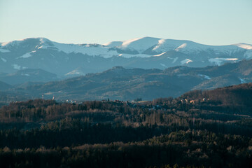 Fototapeta premium mountains in the snow