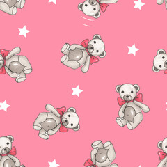 seamless pattern with cute animals