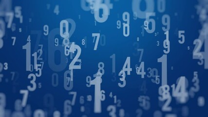 number background video