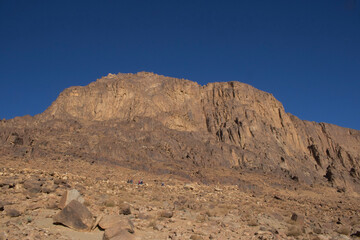 Sacred mountain and the blue sky