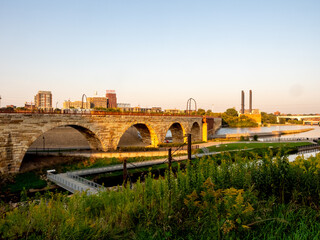 Stone arch bridge