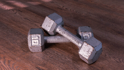 Close up of work out equipment