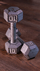 Close up of work out equipment