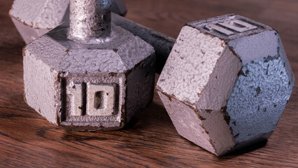 Close up of work out equipment