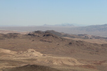 Fototapeta na wymiar Einblicke auf die Wüste Nevadas von oben
