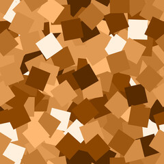 Glitter seamless texture. Adorable red gold particles. Endless pattern made of sparkling squares. Ex