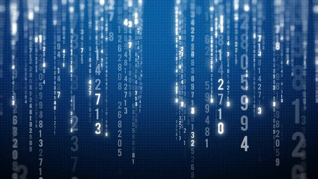 big data binary technology concept