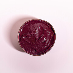 red wax seal on a white background