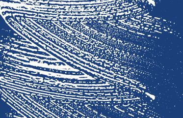 Grunge texture. Distress indigo rough trace. Extra background. Noise dirty grunge texture. Emotional