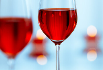 two glasses of wine