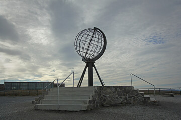 Globe monument on North Cape, Nordkapp.
Clouds above the monument that overlooks the Barents Sea.
Nordkapp, Finmark, Norway.