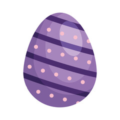 easter egg purple painted isolated icon