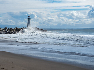 Beach and big waves