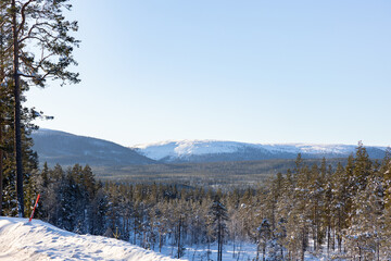 Swedish mountains in the winter