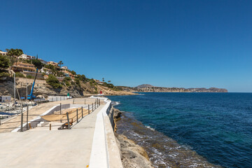 Obraz premium Port Esportiu Mar I Muntanya, sport marina, Calpe, Spain