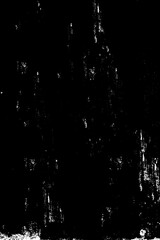 Obraz premium Grungy slice stone facade of worn wall. Uneven aged splitting plastering of shabby cement ground slab. Broken rustic chipped bumpy grunge loft, vintage rough coating dirty block for 3D retro design