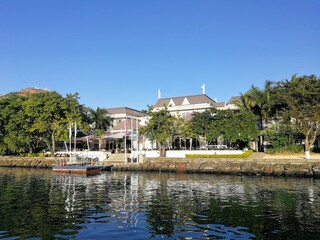 Fototapeta premium Overview of Port Louis in Mauritius - June 2018