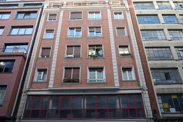 Urbanscape in the city of Bilbao