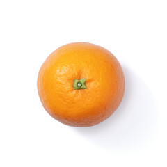 Orange fruit on white background