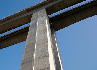 Bridge over blue sky