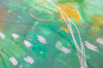 Green abstract watercolor background