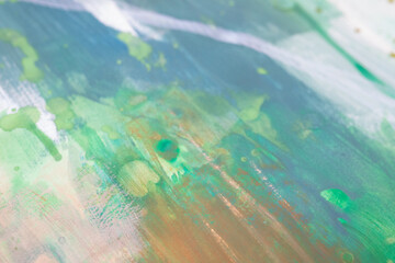 Close Up of abstract watercolor hand painted background