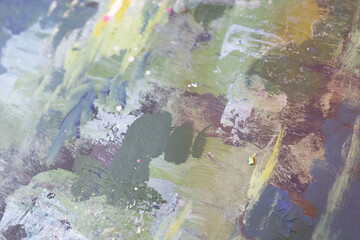 abstract green watercolor background with paint