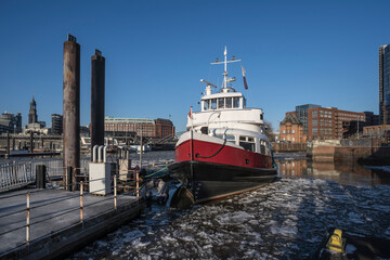 ferry in the harbor