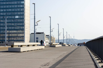 Dreirosenbrücke, Basel, Schweiz, Chrischona, Berge