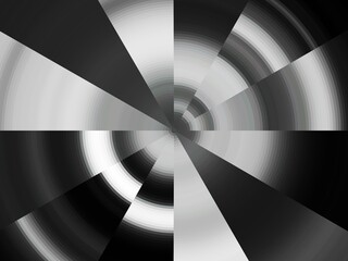 Black white silvery design, abstract background with metal