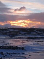 Obraz premium Sundown in Iceland