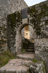 Fototapeta na wymiar Monsanto historic village stone gate entrance to the castle, in Portugal