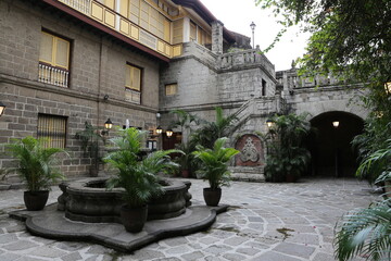 Fototapeta na wymiar Casa Manila, Innenhof, Intramuros Manila, Philippinen