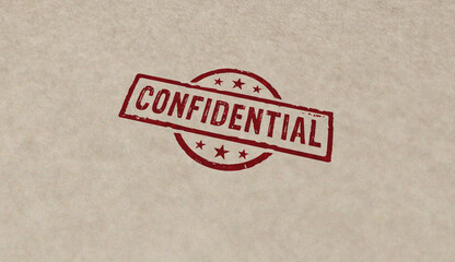 Confidential stamp and stamping