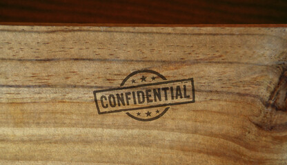 Confidential stamp and stamping