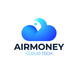 Fototapeta na wymiar Cloud Money Logo Template Design Vector. Finance concept. Can be used for topics like business, finance management, mining