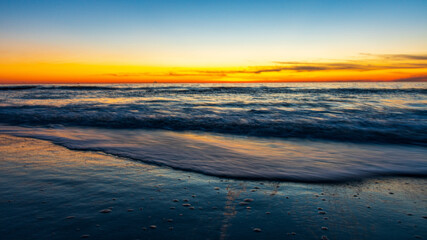 sunset on the beach