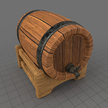 Miniature tavern dispensing barrel