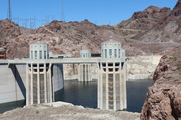 eindrucksvoll Hoover Dam Colorado River Amerika