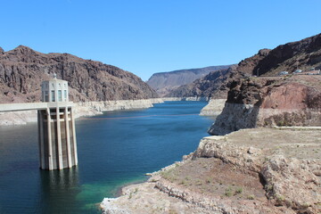eindrucksvoll Hoover Dam Colorado River Amerika