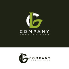Initial GB GB G B CB C GCB beautiful herbal medicine healthy balance through modern logo vector. It will be suitable for tea, Spa, green, nature, growth and herbal related Brand or company.