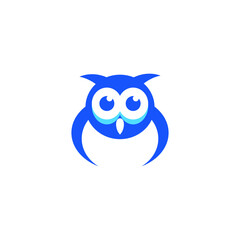 Owl logo vector illustration. Emblem design on white background