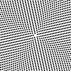 Pop art dots background. Geometric vintage monochrome fade wallpaper. Halftone black and white geometric design. Pop art print. Retro pattern. Comics book magazine cover. 90-s style.