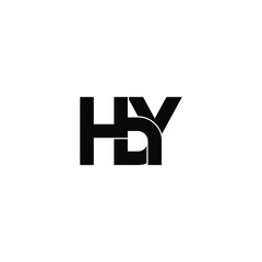 hby letter original monogram logo design