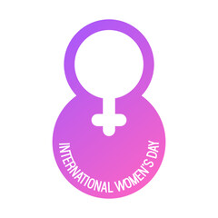 8 March International Women’s Day vector logo