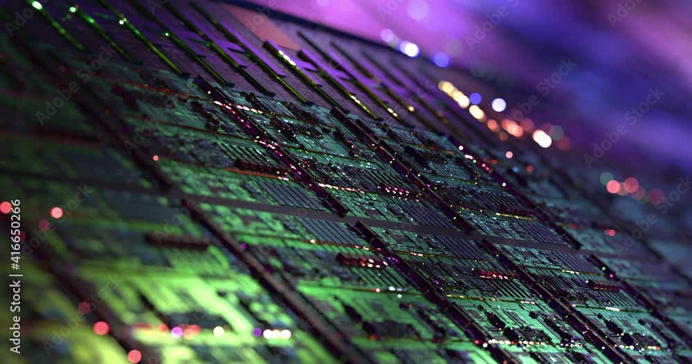 Poster ai technology, artificial intelligence hardware concept. science and abstract futuristic background.