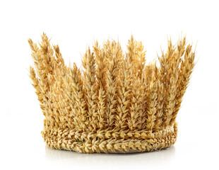 crown made of wheat ears of cereals