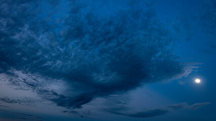 dramatic sky with clouds