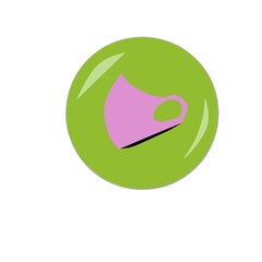 3dillustration of an button with facemask